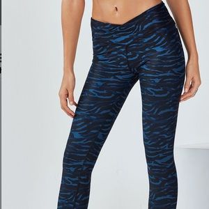 Fabletics Tiger Print Winn Powerhold Capri…